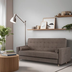 Zestaw 2x Sofa MALTA Brązowa