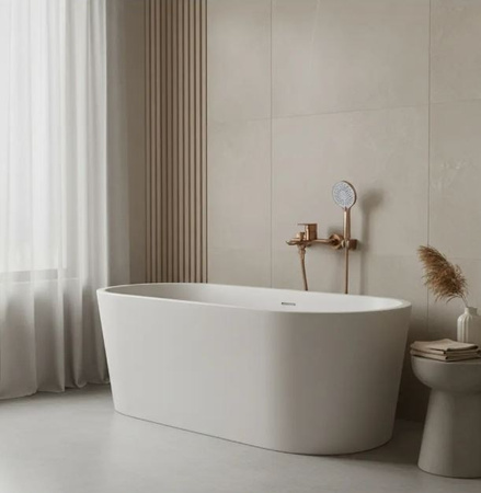 BATERIA WANNOWA DROP MIEDŹ SZCZOTKOWANA