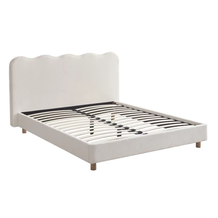 Łóżko 160x200 IZMIR Boucle Kremowe