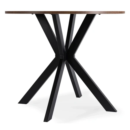 Stół LAUREN 90 cm Dąb Rustykalny/Czarny