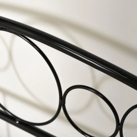 Łóżko 120x200 cm GRIFFIN Czarne