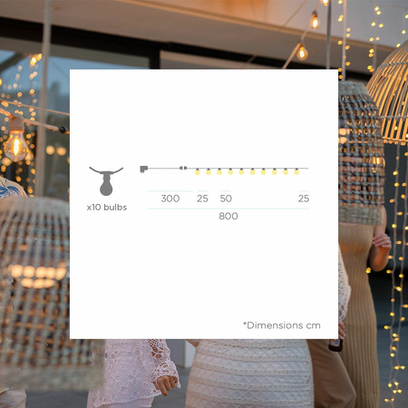 NEW GARDEN girlanda ogrodowa ALLEGRA      czarna