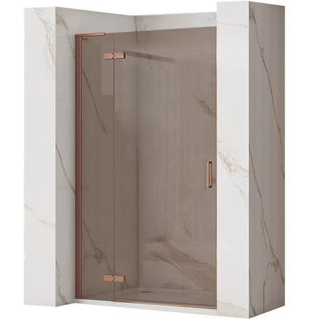 DRZWI PRYSZNICOWE HUGO BROWN/BRUSH COPPER 80