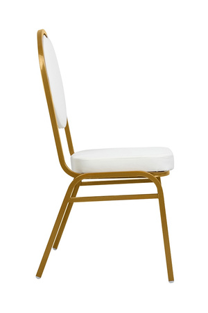 Krzesło bankietowe / konferencyjne        HESTIA białe / złote