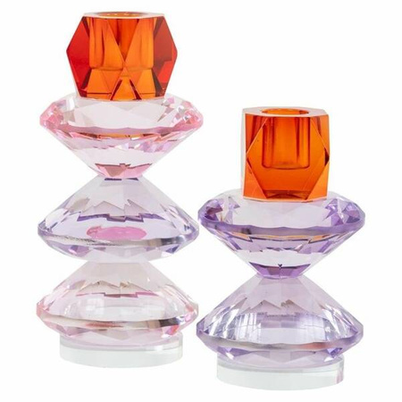 RICHMOND świecznik YALENA L różowy