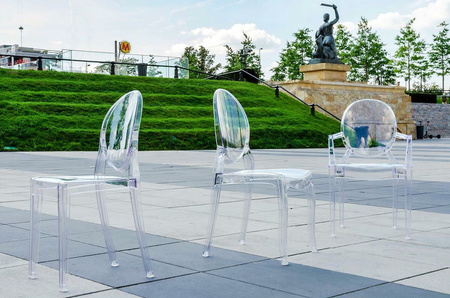 Krzesło ELIZABETH transparentne -  poliwęglan