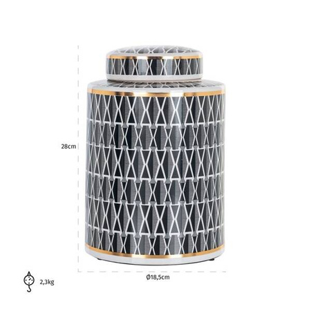 RICHMOND pojemnik ozdobny/wazon ELIN BIG