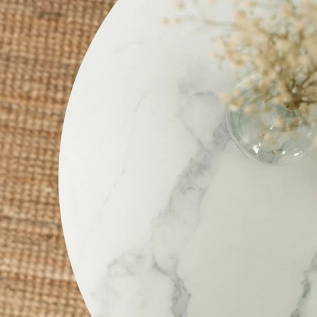 Stolik AGNES Biały Marmur