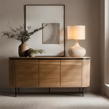 Komoda Trzydrzwiowa BECK 160 cm Dąb