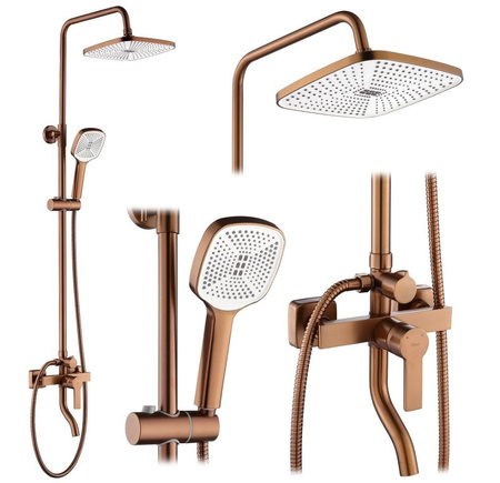 ZESTAW NATRYSKOWY MY2021-77RGG ARGUS MIEDŹ SZCZOTK