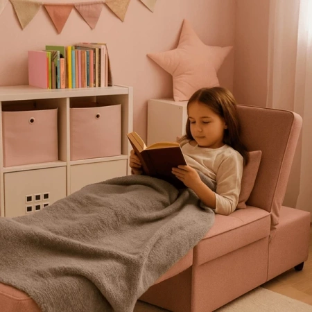 Fotel IBERIS 67 cm Różowy