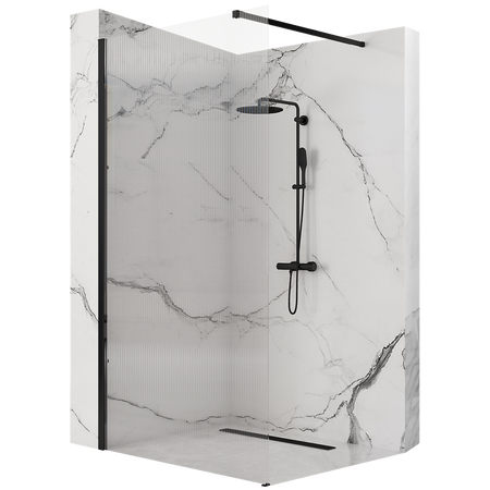 ŚCIANKA PRYSZNICOWA AERO INTIMO BLACK 120
