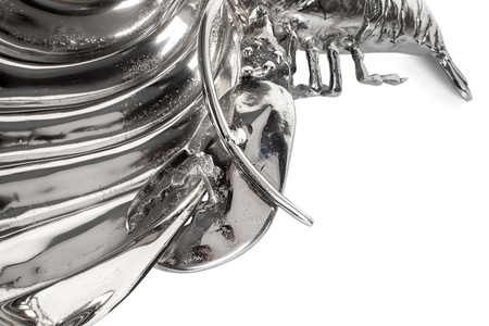 KARE chłodziarka na napoje / patera       LOBSTER srebrna