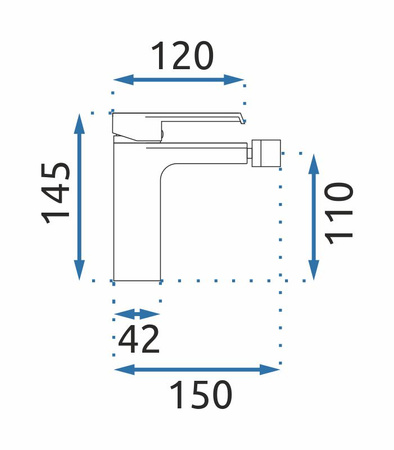 BATERIA BIDETOW MY2061-9GG HASS ZŁOTA SZCZOTKOWANA