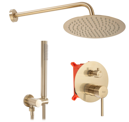 ZESTAW NATRYSKOWY PODTYNKO LUNGO ZŁOTY SZCZO + BOX