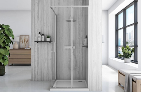 KABINA CITY BRUSH NIKIEL 90X90