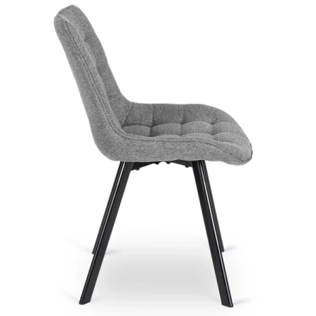 Krzesło RICK 2 Szare Tapicerowane