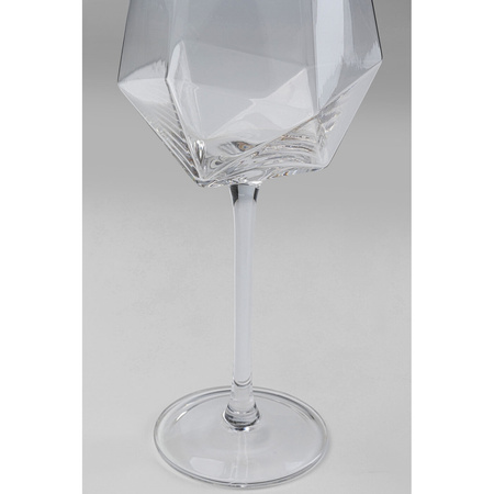 KARE komplet 4 kieliszków do wina         DIAMOND RIM 525 ml