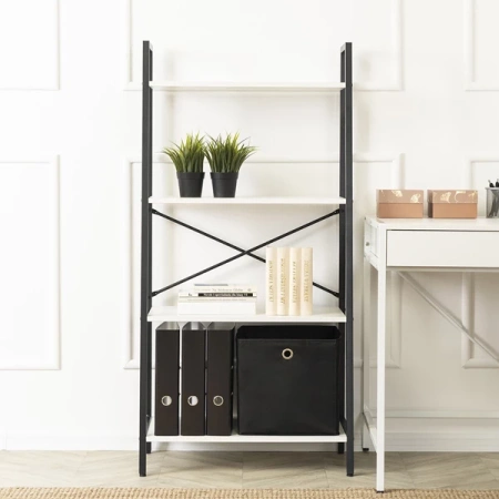 Regał GIA Biały/Czarny