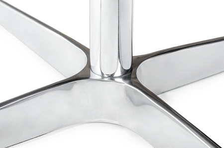 Fotel SWAN WOOL PREMIUM czerwony -  wełna, podstawa stal