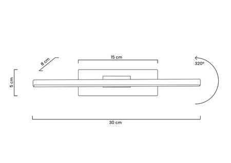 MOOSEE lampa ścienna REM czarna