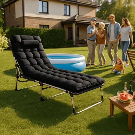 Łóżko Polowe VENUS Czarne