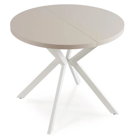 Stół DORIAN 80-160 cm Kaszmir/Biały