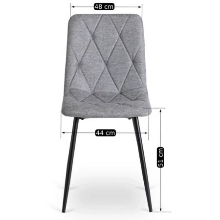 Krzesło ROBIN 2 Szare