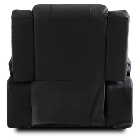 Fotel Masujący JASPER Czarny Ekoskóra