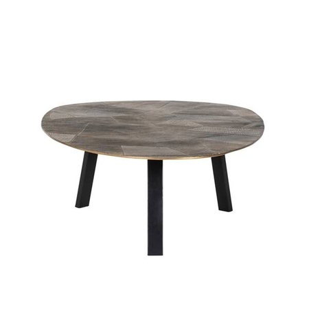 RICHMOND stolik kawowy TULUM - szczotkowane złoto