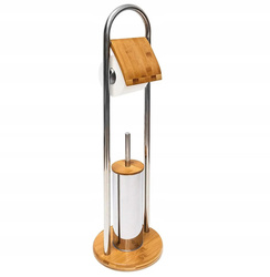 REA STOJAK WC CHROM BAMBUSOWY 390228