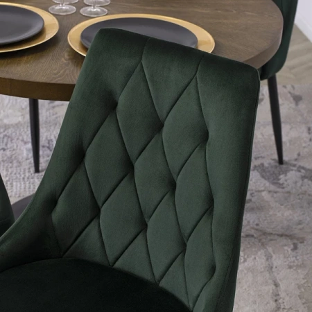 Krzesło CORK Zielone Welurowe