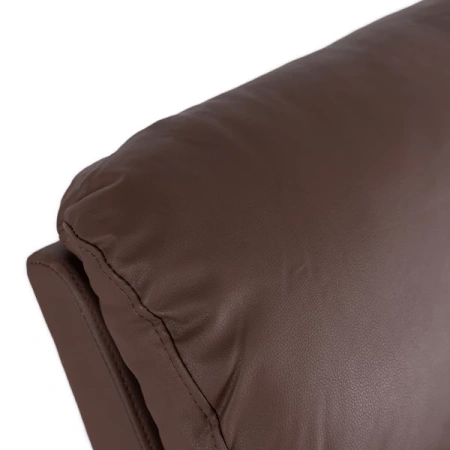 Fotel Masujący BRUCE Rozkładany Brązowy Ekoskóra