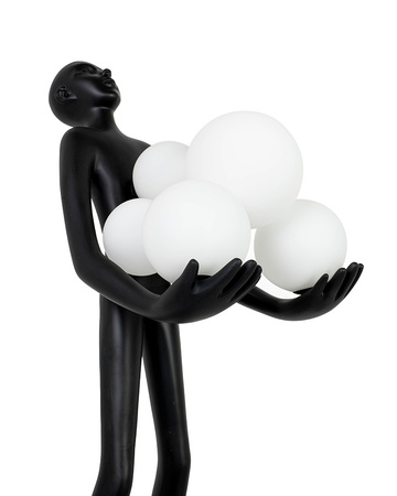 MOOSEE lampa stołowa HUMAN PREMIUM        czarna