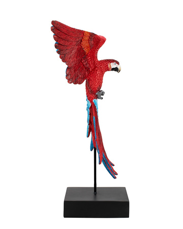 KARE dekoracja PAPUGA ROZŁOŻONE  SKRZYDŁA 52x61 cm czerwona / niebieska