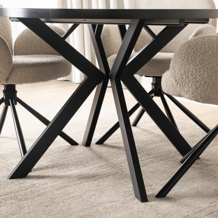 Stół LUKAS 100-250 cm Czarny