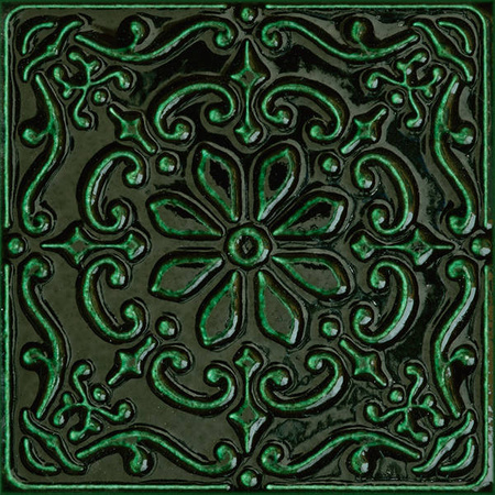 Tubądzin Tinta Green Dekor 14,8x14,8