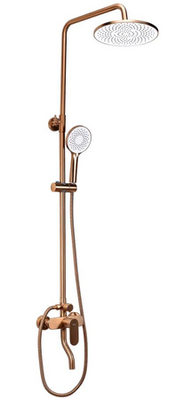 ZESTAW NATRYSKOWY DROP MIEDŹ SZCZOTKOWANA