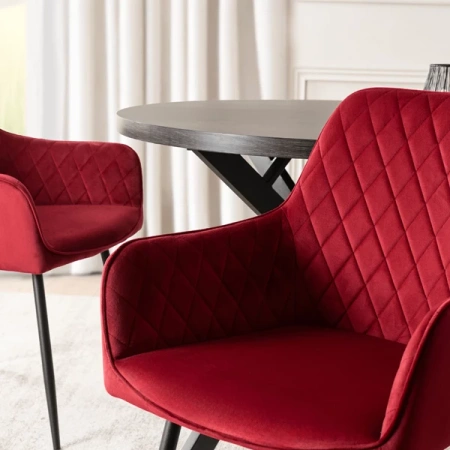 Krzesło BRESSO Bordowe