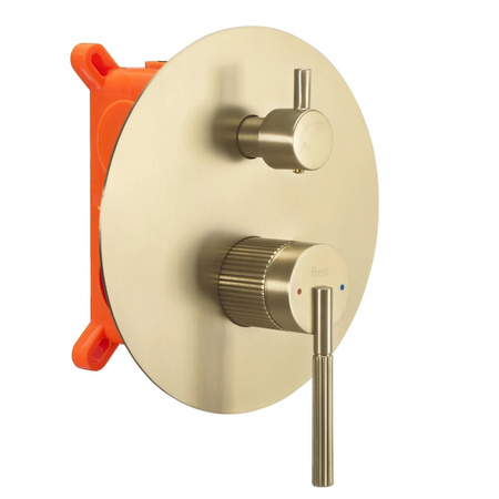 ZESTAW NATRYSKOWY JS-622711BG ARGON ZŁOTY SZCZOTKO