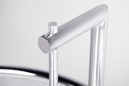 Stolik GREY chromowany - stal             galwanizowana, szkło