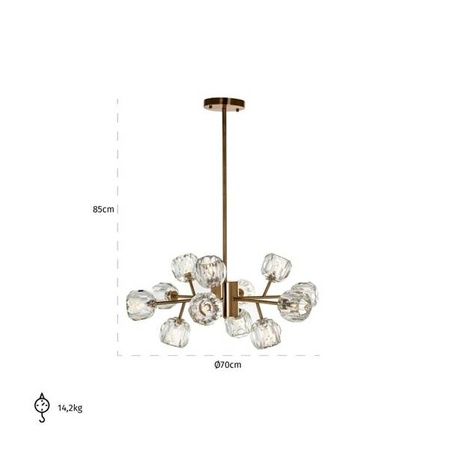 RICHMOND lampa wisząca QUINTY złota