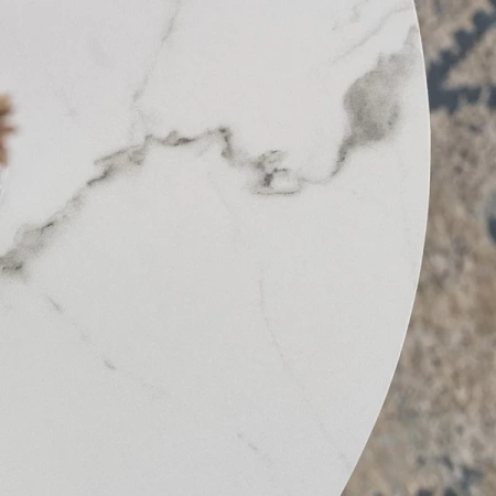 Stolik CLIFF MAX Biały Marmur/Złoty