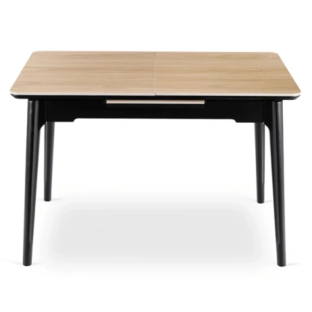 Stół Ceramiczny SAMER 120-160 cm Dąb/Czarny