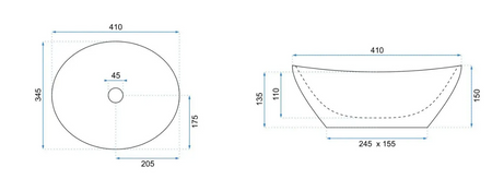 UMYWALKA SOFIA MARBLE NATURE  - NABLATOWA