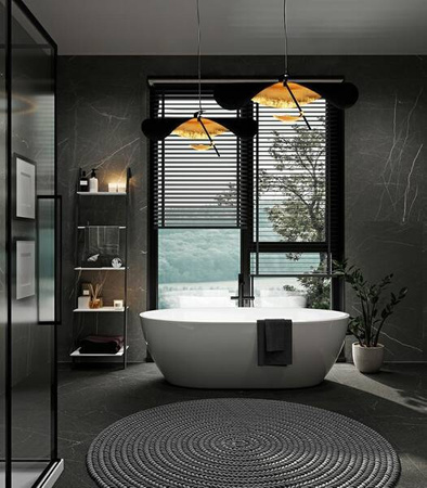 MOOSEE lampa wisząca STING RAY 60 czarna / złota