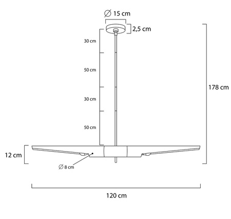 MOOSEE lampa wisząca APOLLO 1 czarna -    szczotkowane złoto