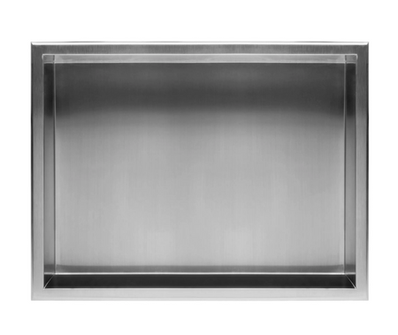 PÓŁKA WNĘKOWA 02 30x45x10 STAL SZCZOTKOWANA