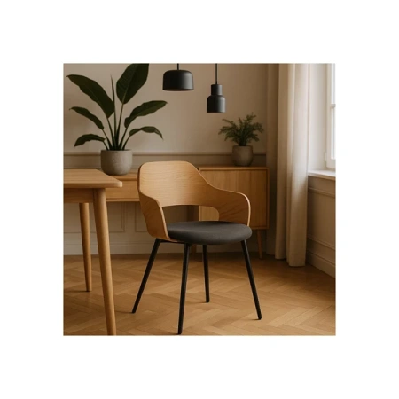 Krzesło ORBI Dąb Złoty/Czarne