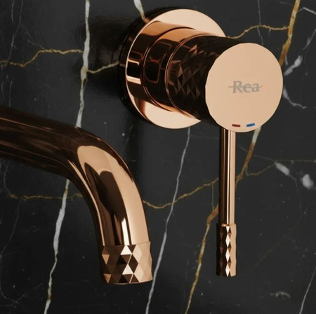 BATERIA UMYWALKOWA PODTYN LUNGO DIAMOND MIEDŹ + BO